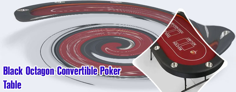 Black poker table